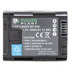 Аккумулятор для видеокамеры PowerPlant Canon BP-828 Chip 2960mAh (DV00DV1372)