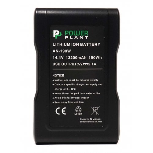 Акумулятор для відеокамери PowerPlant Sony AN-190W 13200mAh (DV00DV1418) купити в Україні | Telemart фото