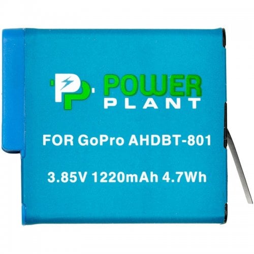 Акумулятор PowerPlant for GoPro AHDBT-801 1220mAh Decoded (CB970377) купити в Україні | Telemart фото