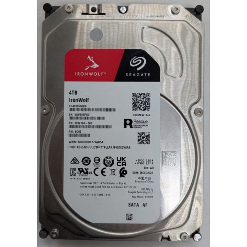 Жесткий диск Seagate IronWolf 4TB 256MB 5400RPM 3.5" (ST4000VN006) (Восстановлено продавцом, 918019) купить в Украине | Telemart фото