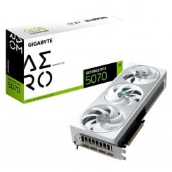 Уценка видеокарта Gigabyte GeForce RTX 5070 AERO OC 12288MB (GV-N5070AERO OC-12GD) (Вскрытая упаковка, 918023)