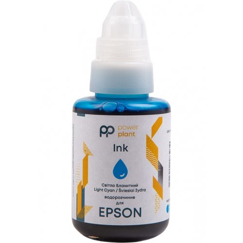 Чорнило PowerPlant Epson 140ml (PP-EPS-LC) Light Cyan купити в Україні | Telemart фото