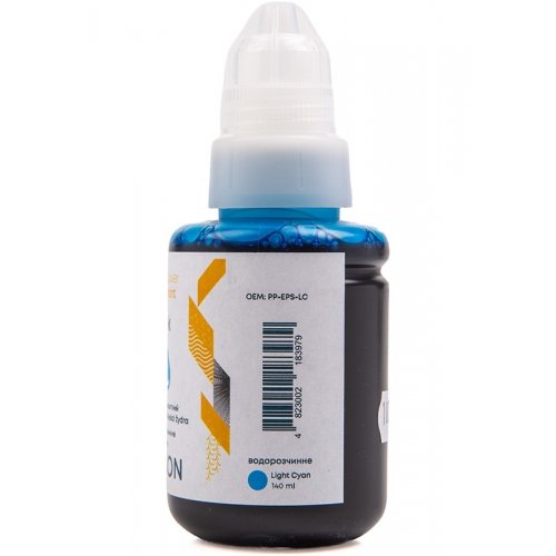 Чорнило PowerPlant Epson 140ml (PP-EPS-LC) Light Cyan купити в Україні | Telemart фото