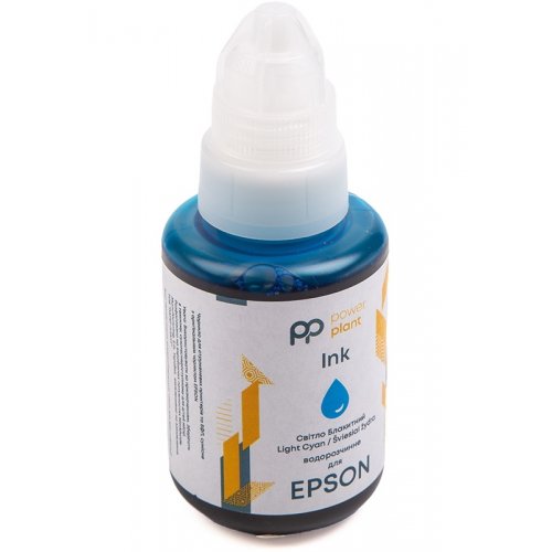Чорнило PowerPlant Epson 140ml (PP-EPS-LC) Light Cyan купити в Україні | Telemart фото