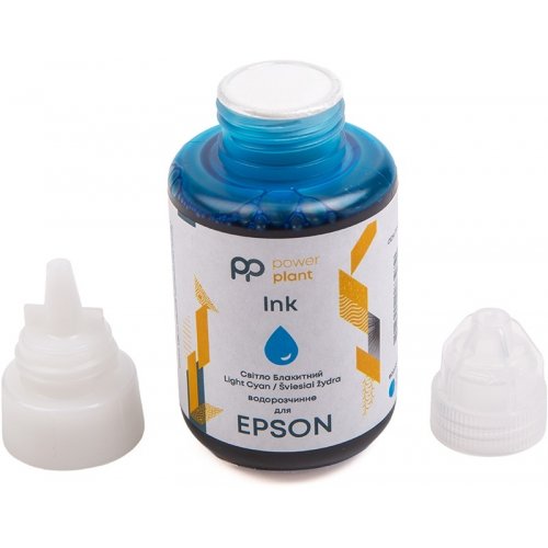 Чорнило PowerPlant Epson 140ml (PP-EPS-LC) Light Cyan купити в Україні | Telemart фото