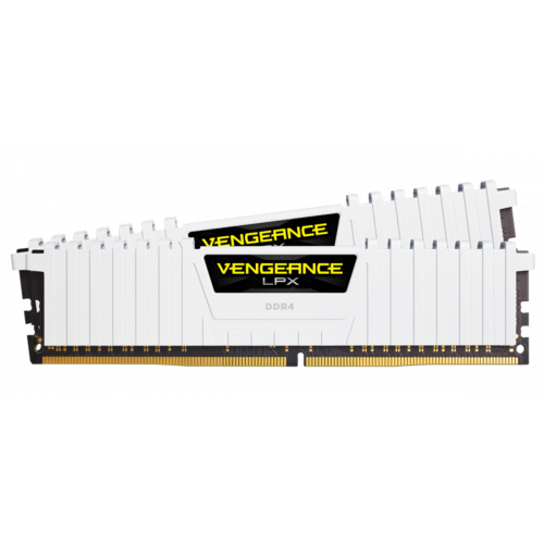 Photo RAM Corsair DDR4 16GB (2x8GB) 3000Mhz Vengeance LPX (CMK16GX4M2D3000C16W) White
