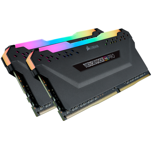 Фото ОЗП Corsair DDR4 16GB (2x8GB) 3200Mhz Vengeance RGB Pro (CMW16GX4M2C3200C16) Black