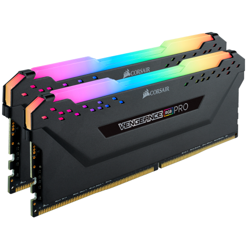 Фото ОЗП Corsair DDR4 16GB (2x8GB) 3200Mhz Vengeance RGB Pro (CMW16GX4M2C3200C16) Black