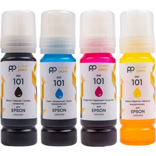 Набір чорнил PowerPlant Epson 101 4x70ml (PP101SET) CMYBK купити в Україні | Telemart фото