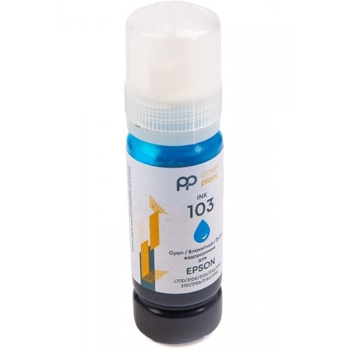 Чорнило PowerPlant Epson 103 70ml (PP103C) Cyan купити в Україні | Telemart фото