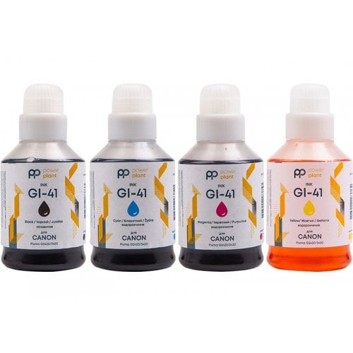 Набір чорнил PowerPlant Canon GI-41 4x190ml (PP41SET4) CMYBK купити в Україні | Telemart фото