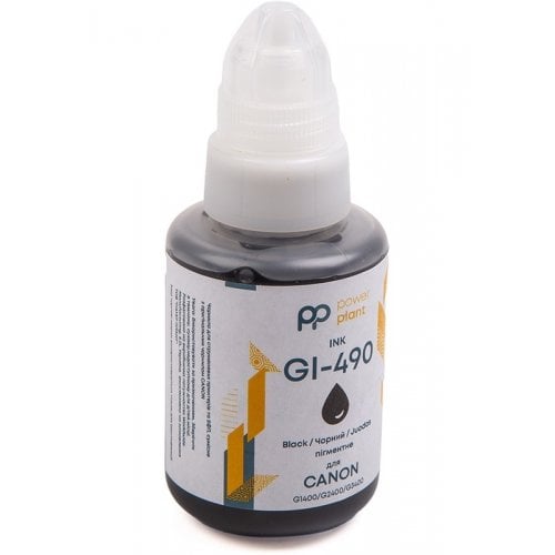 Чорнило PowerPlant Canon GI-490 140ml (PP490BP) Pigment Black купити в Україні | Telemart фото