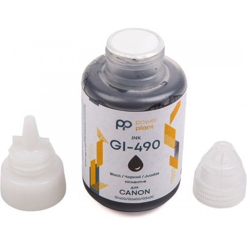 Чорнило PowerPlant Canon GI-490 140ml (PP490BP) Pigment Black купити в Україні | Telemart фото
