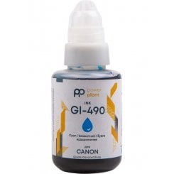 Чорнило PowerPlant Canon GI-490 140ml (PP490C) Cyan
