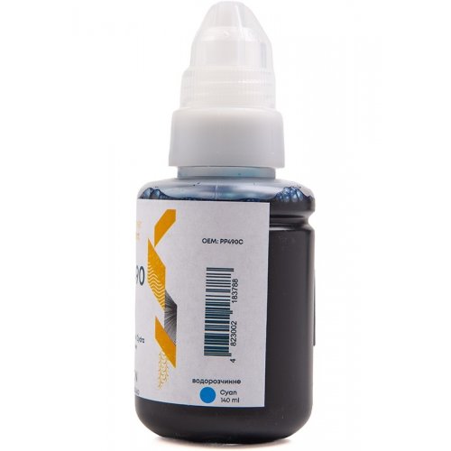 Чорнило PowerPlant Canon GI-490 140ml (PP490C) Cyan купити в Україні | Telemart фото