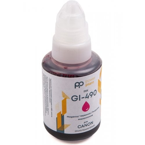 Чорнило PowerPlant Canon GI-490 140ml (PP490M) Magenta купити в Україні | Telemart фото
