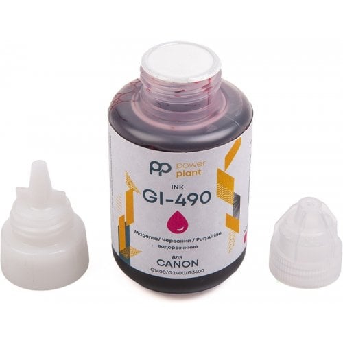 Чорнило PowerPlant Canon GI-490 140ml (PP490M) Magenta купити в Україні | Telemart фото