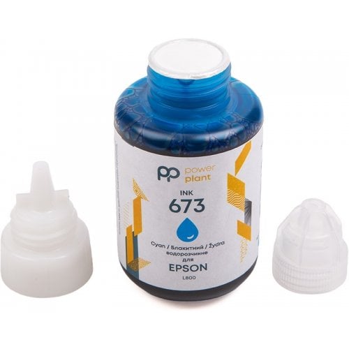 Чорнило PowerPlant Epson 673 140ml (PP673C) Cyan купити в Україні | Telemart фото