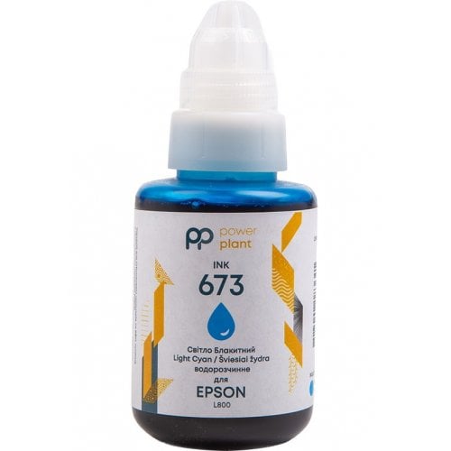 Чорнило PowerPlant Epson 673 140ml (PP673LC) Light Cyan купити в Україні | Telemart фото