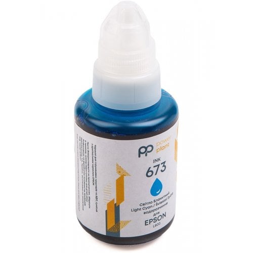 Чорнило PowerPlant Epson 673 140ml (PP673LC) Light Cyan купити в Україні | Telemart фото