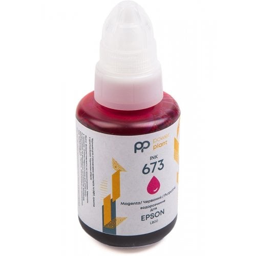 Чорнило PowerPlant Epson 673 140ml (PP673M) Magenta купити в Україні | Telemart фото