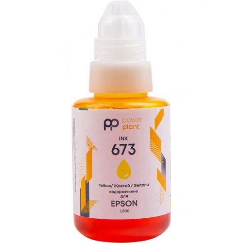 Чорнило PowerPlant Epson 673 140ml (PP673Y) Yellow купити в Україні | Telemart фото