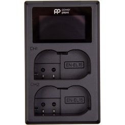 Зарядное устройство PowerPlant Nikon EN-EL15 для двух аккумуляторов, LED экран (CH980529)