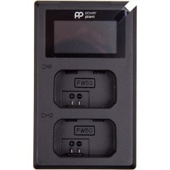 Зарядное устройство PowerPlant Sony NP-FW50 для двух аккумуляторов, LED экран (CH980567)