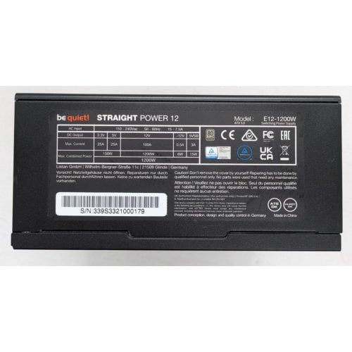 Блок живлення Be Quiet! Straight Power 12 1200W (BN339) (Відновлено продавцем, 918491) купити в Україні | Telemart фото