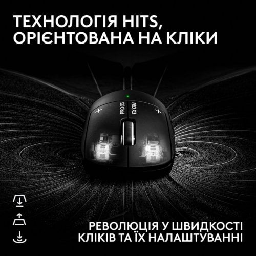 Уценка мышка Logitech G Pro X3 Superstrike Lightspeed Wireless (910-007878) Midnight Black (Вскрытая упаковка, 918516) купить в Украине | Telemart фото