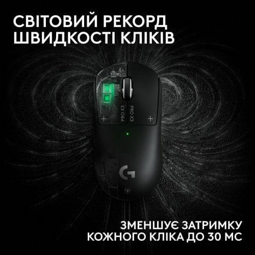 Уценка мышка Logitech G Pro X3 Superstrike Lightspeed Wireless (910-007878) Midnight Black (Вскрытая упаковка, 918516) купить в Украине | Telemart фото