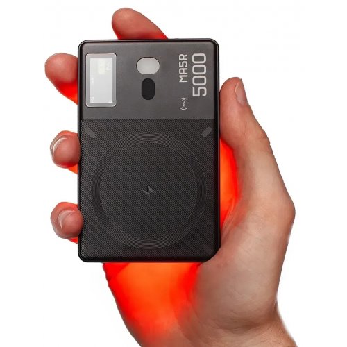 Видеосвет для смартфона + повербанк Godox MA5R Magnetic Charging Full-Color LED Black купить в Украине | Telemart фото