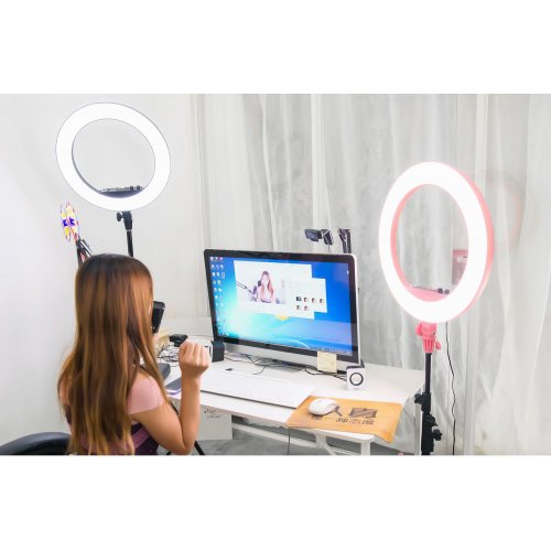 Кольцевой LED свет Godox LR160 Bi-Color Black купить в Украине | Telemart фото