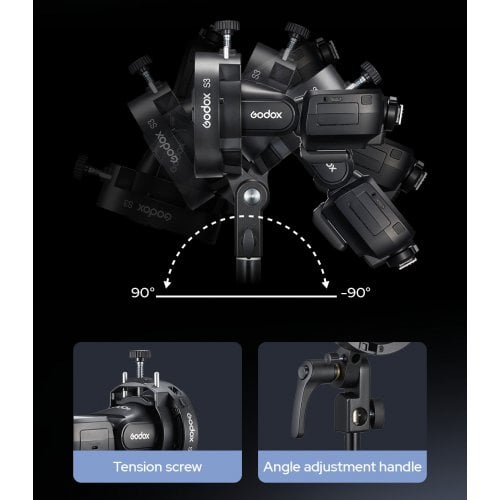 Держатель для накамерной вспышки Godox S3 Speedlite Bracket Bowens Mount купить в Украине | Telemart фото