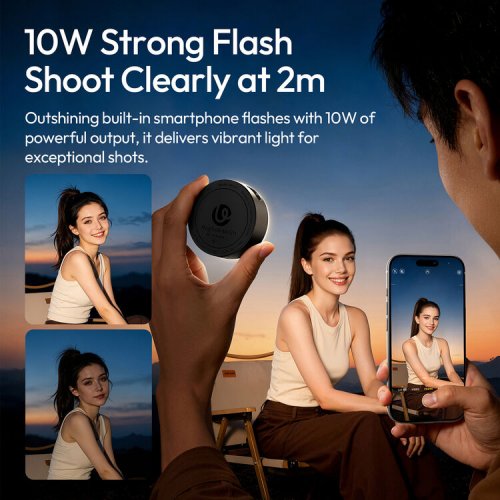 Вспышка для телефона Ulanzi MFL01 Mini Portable Phone Flash (L151A MFL01) Black купить в Украине | Telemart фото