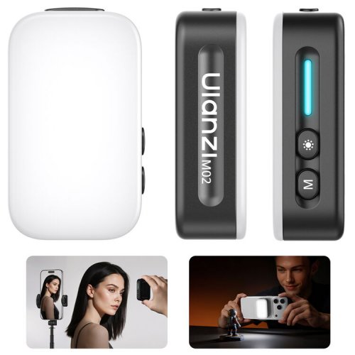 Вспышка для телефона Ulanzi M02 Portable Phone Mini Flashlight (L217A M02) Black купить в Украине | Telemart фото