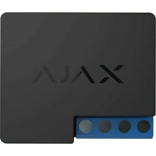 Умное силовое реле Ajax WallSwitch (000001163) Black купить в Украине | Telemart фото