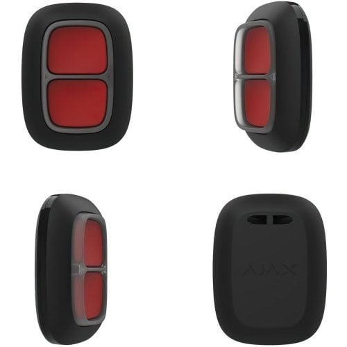 Тривожна кнопка Ajax DoubleButton (000021053) Black купити в Україні | Telemart фото