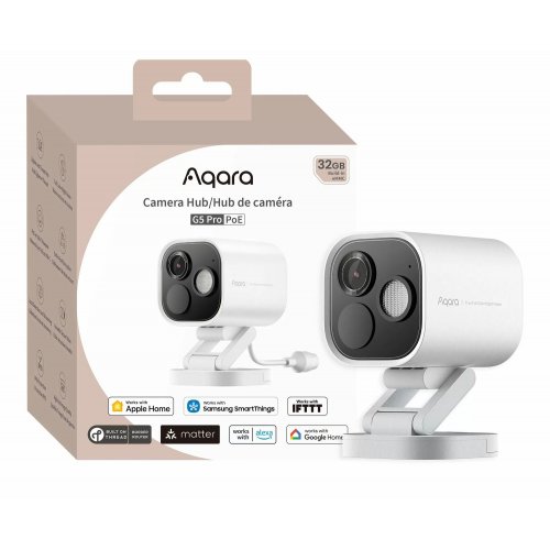 Умная камера-хаб Aqara Camera Hub G5 Pro PoE (CH-C03D-W) White купить в Украине | Telemart фото