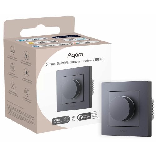 Умный выключатель-диммер Aqara Dimmer Switch H2 EU (KD-R01D-G) Gray купить в Украине | Telemart фото