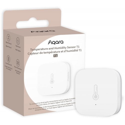 Умный датчик температуры и влажности Aqara Temperature and Humidity Sensor T1 (TH-S02D) White купить в Украине | Telemart фото
