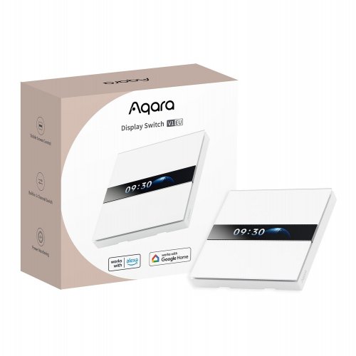 Умный выключатель с дисплеем Aqara Display Switch V1 EU (WS-K02D) White купить в Украине | Telemart фото