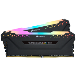 Озу Corsair DDR4 16GB (2x8GB) 3600Mhz Vengeance RGB Pro Black (CMW16GX4M2D3600C18) (Восстановлено продавцом, 918695)
