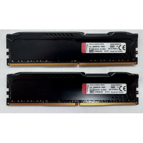 Озу Kingston DDR4 16GB (2x8GB) 3200Mhz HyperX Fury Black (HX432C18FB2K2/16) (Восстановлено продавцом, 918737) купить в Украине | Telemart фото