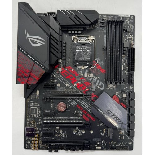 Материнська плата Asus ROG STRIX Z390-H GAMING (s1151-v2, Intel Z390) (Відновлено продавцем, 918738) купити в Україні | Telemart фото