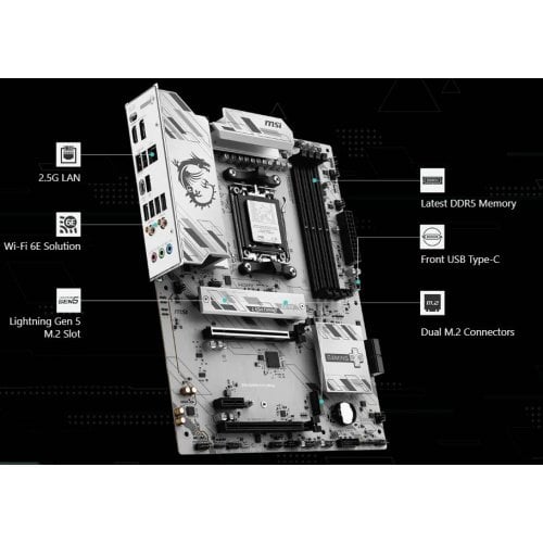 Уцінка материнська плата MSI B850 GAMING PLUS WIFI6E (sAM5, AMD B850) (Розкрита упаковка, 918753) купити в Україні | Telemart фото
