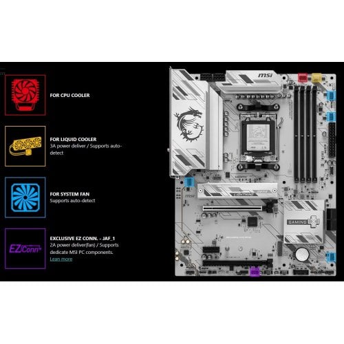 Уцінка материнська плата MSI B850 GAMING PLUS WIFI6E (sAM5, AMD B850) (Розкрита упаковка, 918753) купити в Україні | Telemart фото