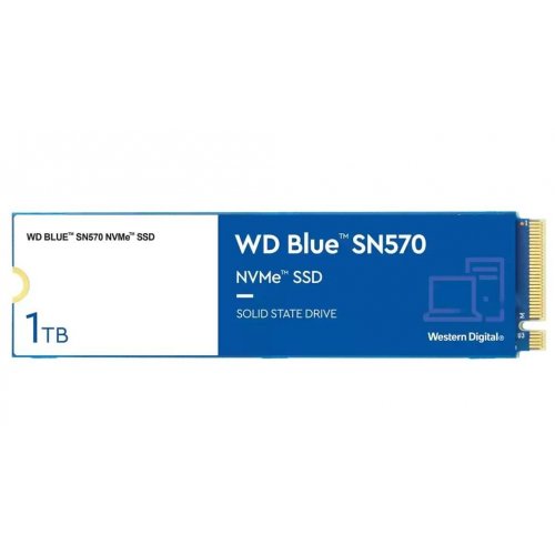 Ssd-диск Western Digital Blue SN570 1TB M.2 (2280 PCI-E) NVMe x4 (WDS100T3B0C) (Восстановлено продавцом, 918767) купить в Украине | Telemart фото