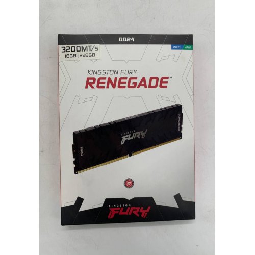 Озу Kingston DDR4 16GB (2x8GB) 3200Mhz FURY Renegade Black (KF432C16RBK2/16) (Восстановлено продавцом, 918770) купить в Украине | Telemart фото