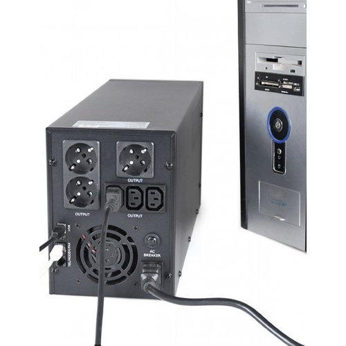 Уценка ибп EnerGenie 3000VA (EG-UPS-036) (Вскрытая упаковка, 918797) купить в Украине | Telemart фото